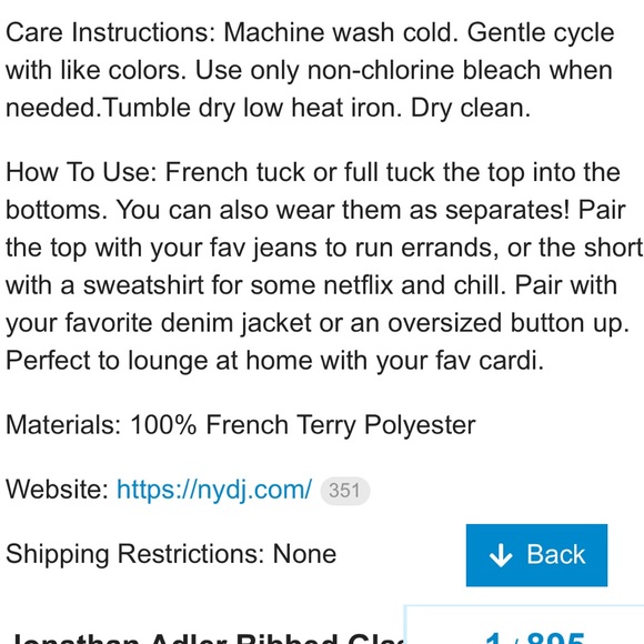 NYDJ lounge set - Picture 5 of 6